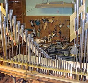 Restored Oboe for 19th c. Conacher organ, Barbados